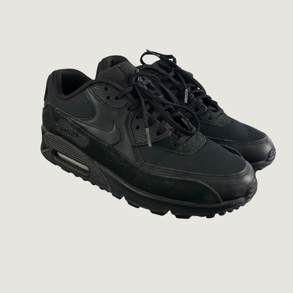Nike Air Max 90 Essential Triple Black Mens Shoes 325213-043 Size 10